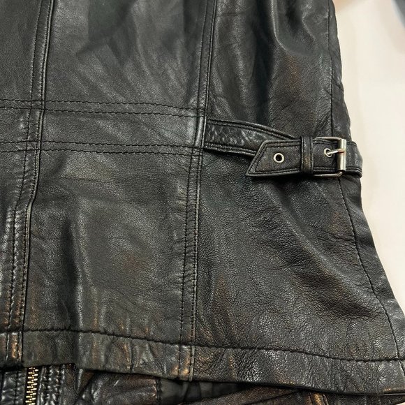 Bod & Christensen Vintage Leather Moto Jacket - Picture 11 of 14